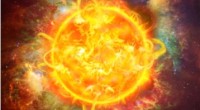 Solar explosion illustration